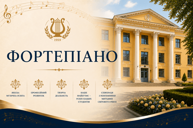 Музичне мистецтво - Профілізація "Фортепіано"